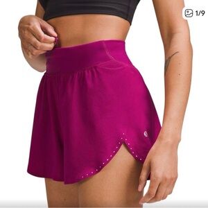 lululemon athletica fast & free Shorts in magenta purple